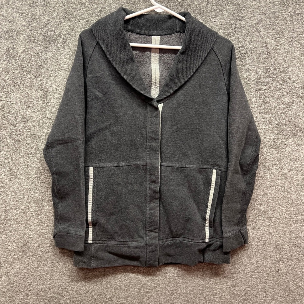 Lululemon Yin to my Yang Gray Shawl Collar Jacket Size S? Lightweight Athleisure